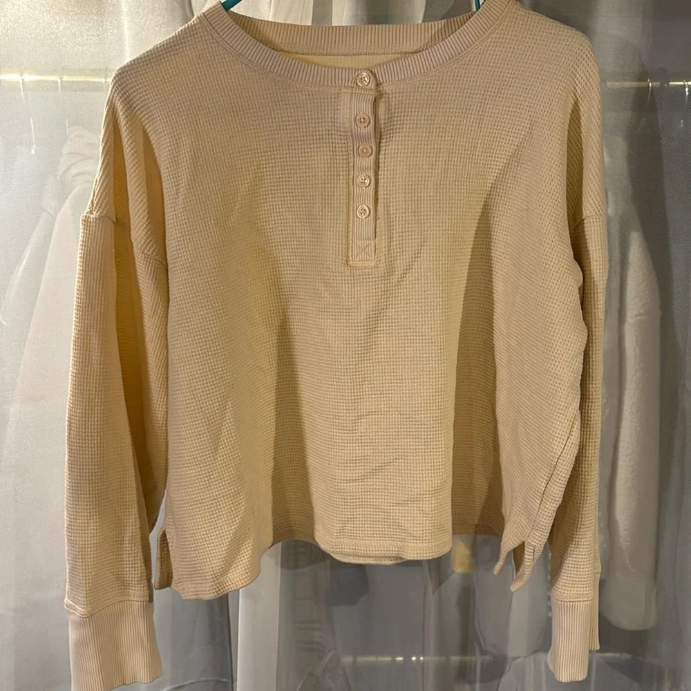 NWOT Haven Well Within Organic Cotton Cropped Softest Sweater